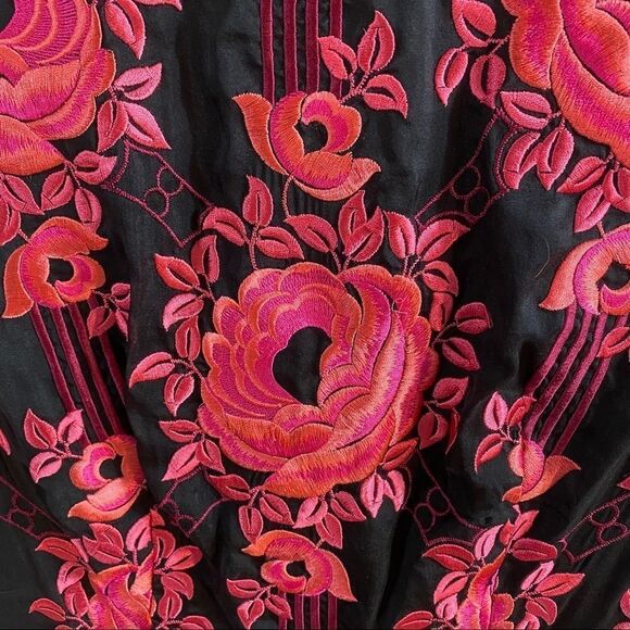 Alice & Olivia Peplum Shovan Embroidered Dress - Picture 5 of 8